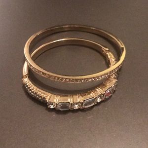 Gold and crystal bracelet bundle!